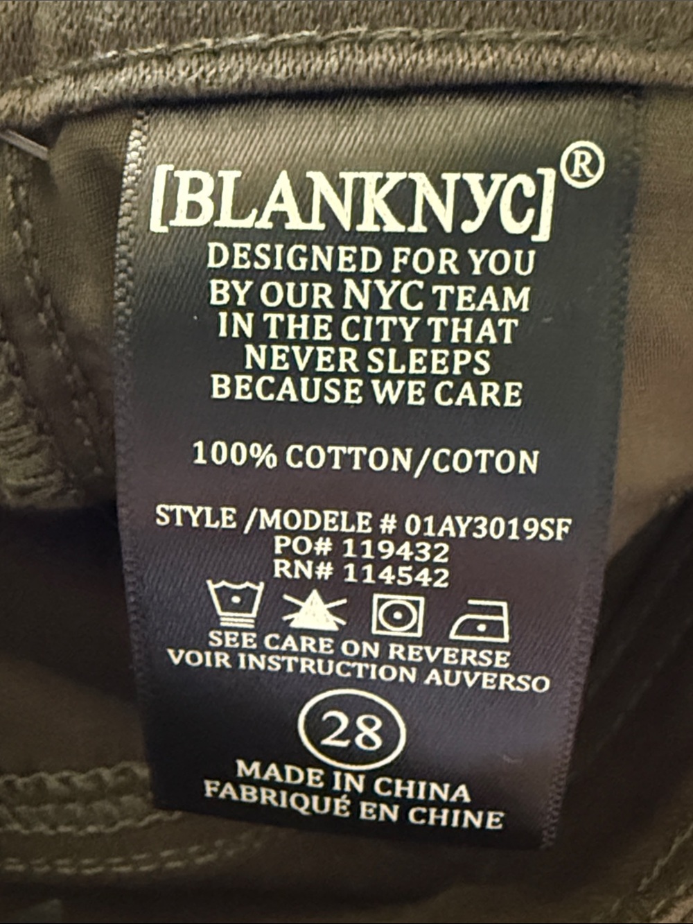 Blank NYC Olive High-Rise Pants - Picture 5 of 5